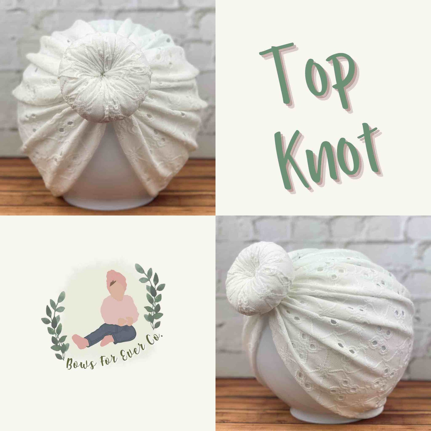 Ivory Eyelet Turban
