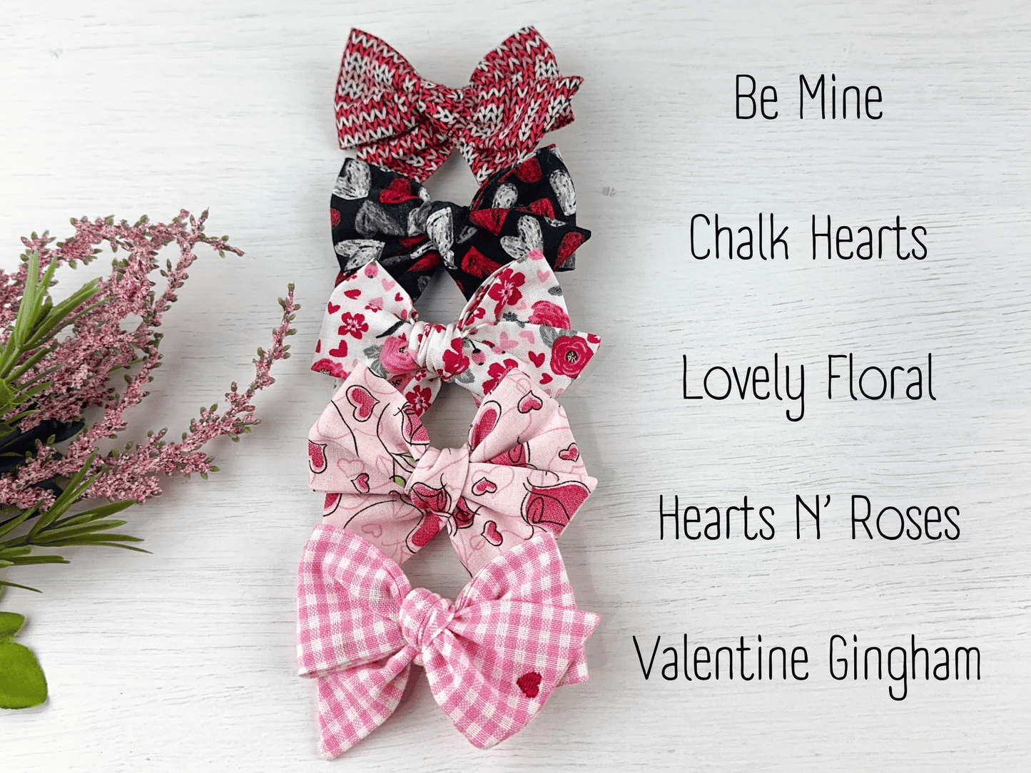 Valentine's Day Pinwheel Bows