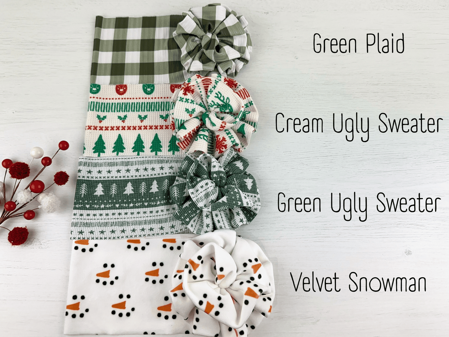 Christmas Mega Blossom Headwraps