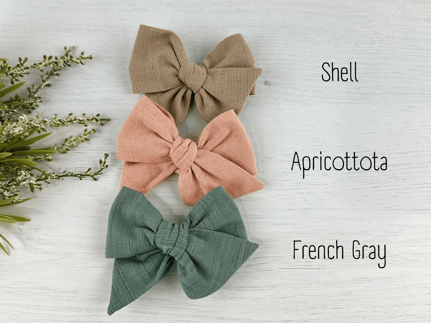 Neutral Spring Pinwheel Bows