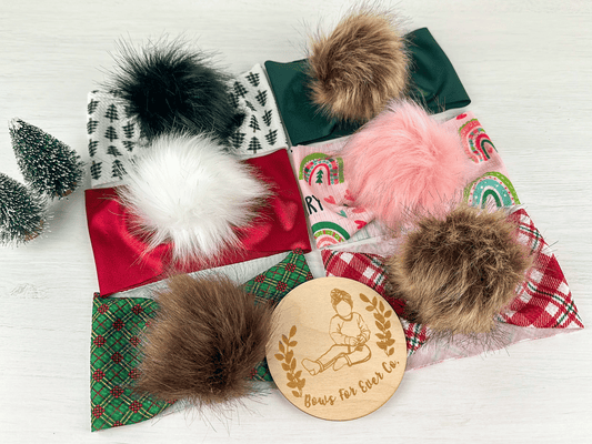 Christmas Pom Headwraps
