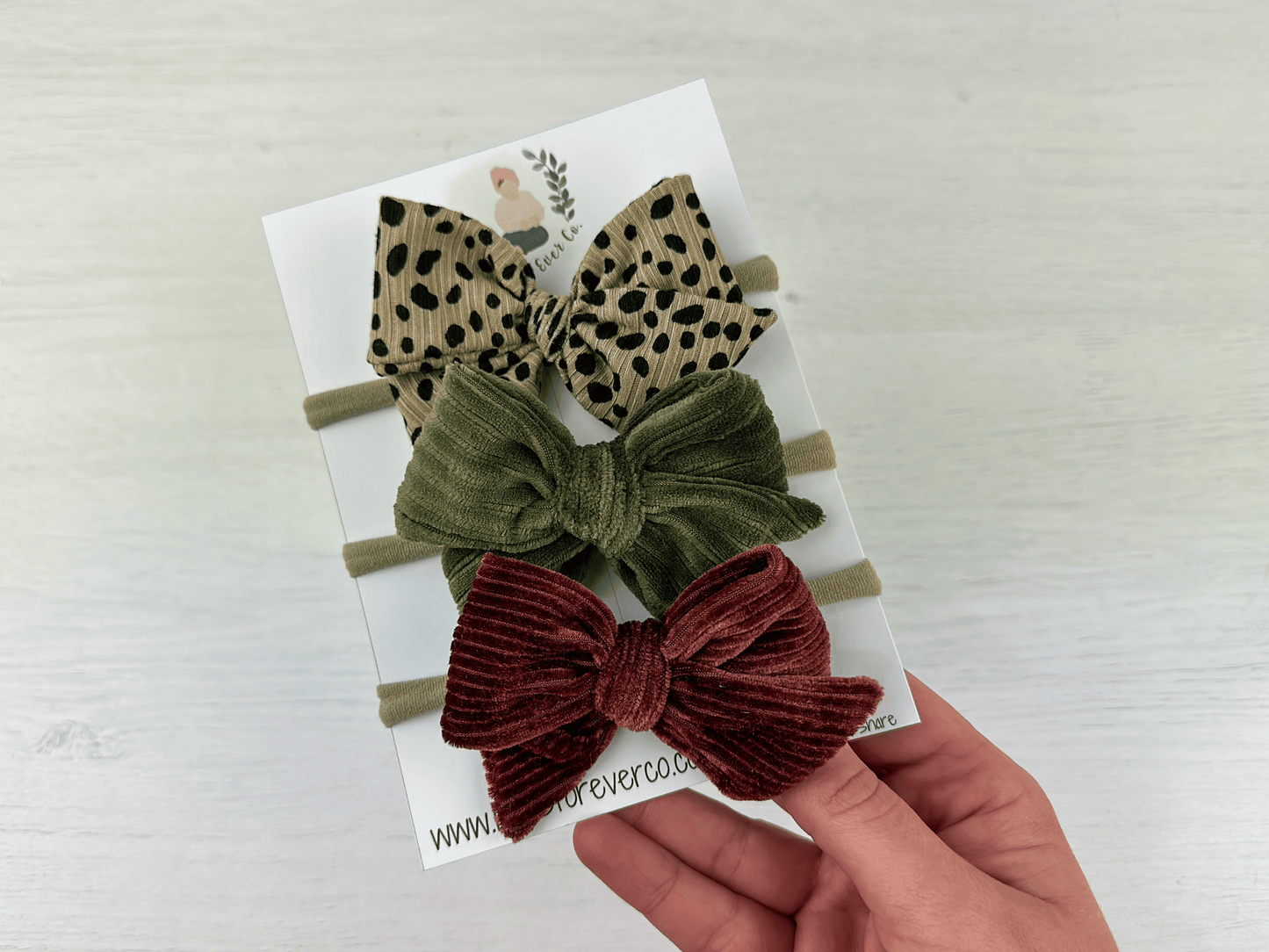 Ribbed Fall Pinwheel Bows