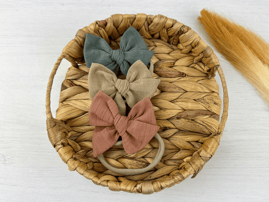Neutral Pinwheel Bows