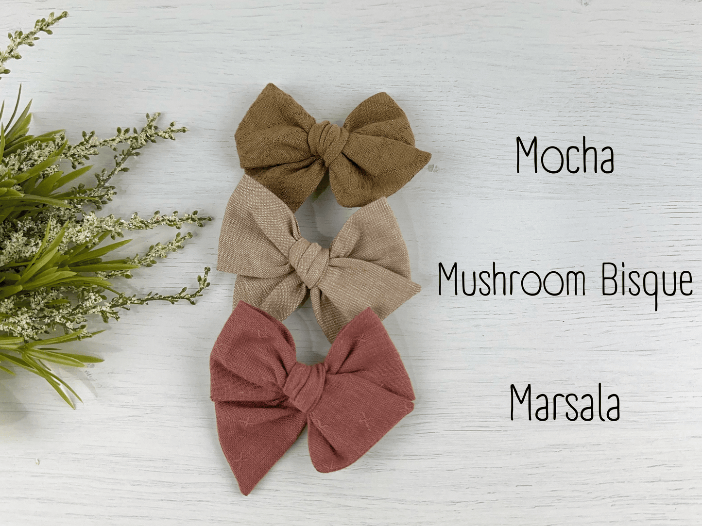 Nude Neutral Pinwheel Bows