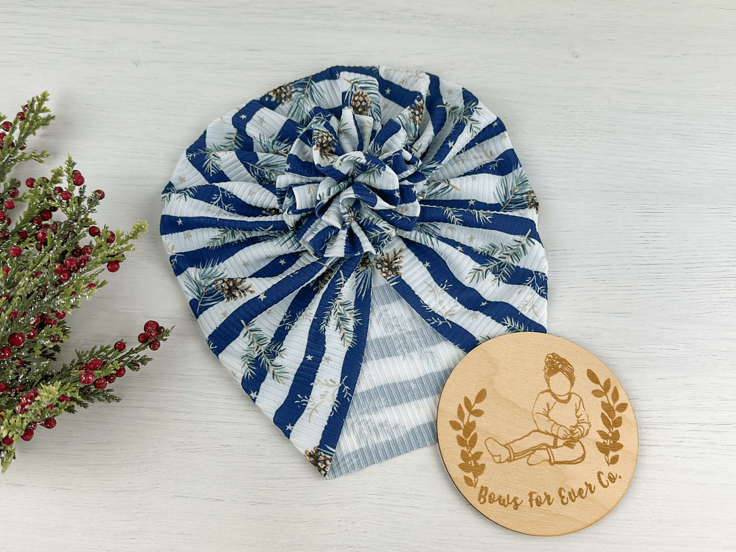 Winter Pinecones Turban