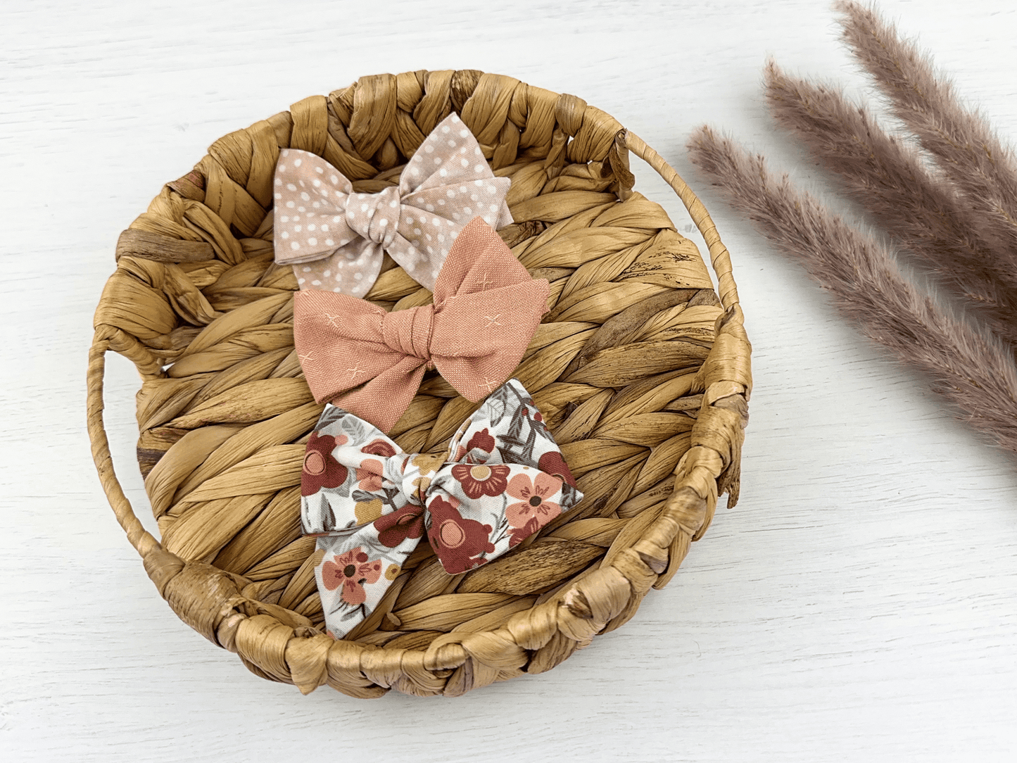 Wildflower Floral Pinwheel Bows