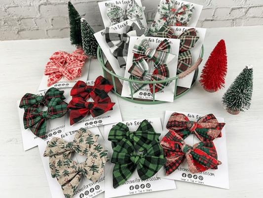 Christmas Pinwheel Piggies