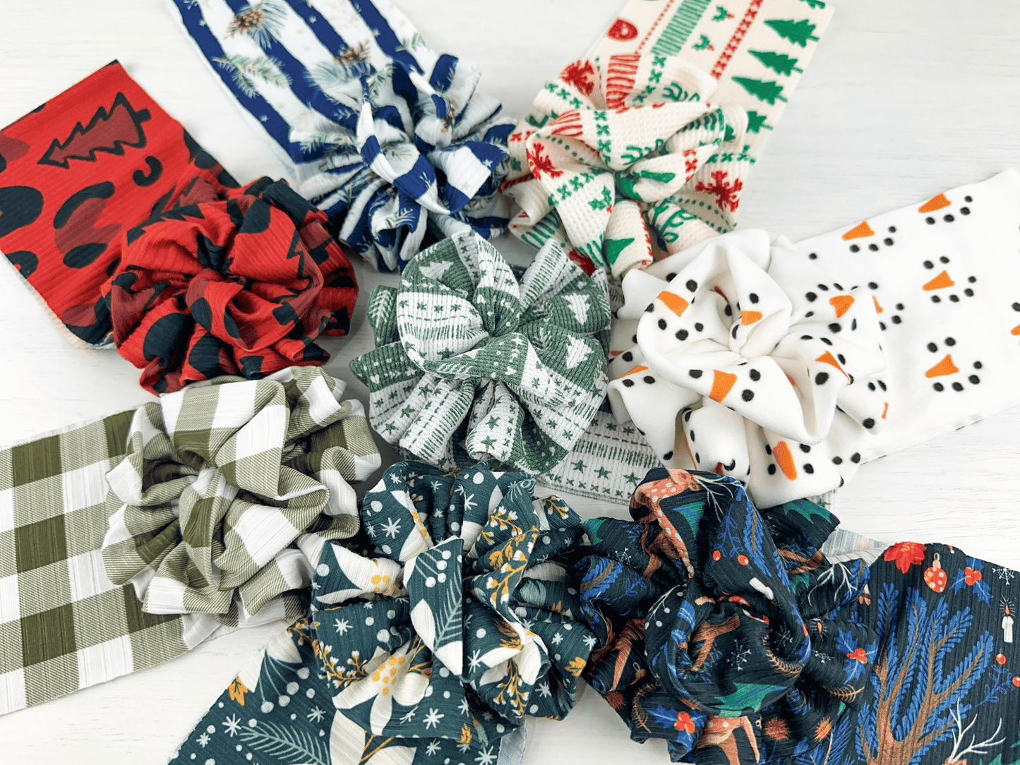 Christmas Mega Blossom Headwraps