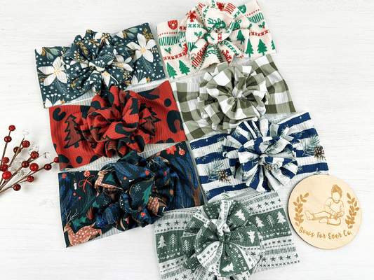 Christmas Mega Blossom Headwraps