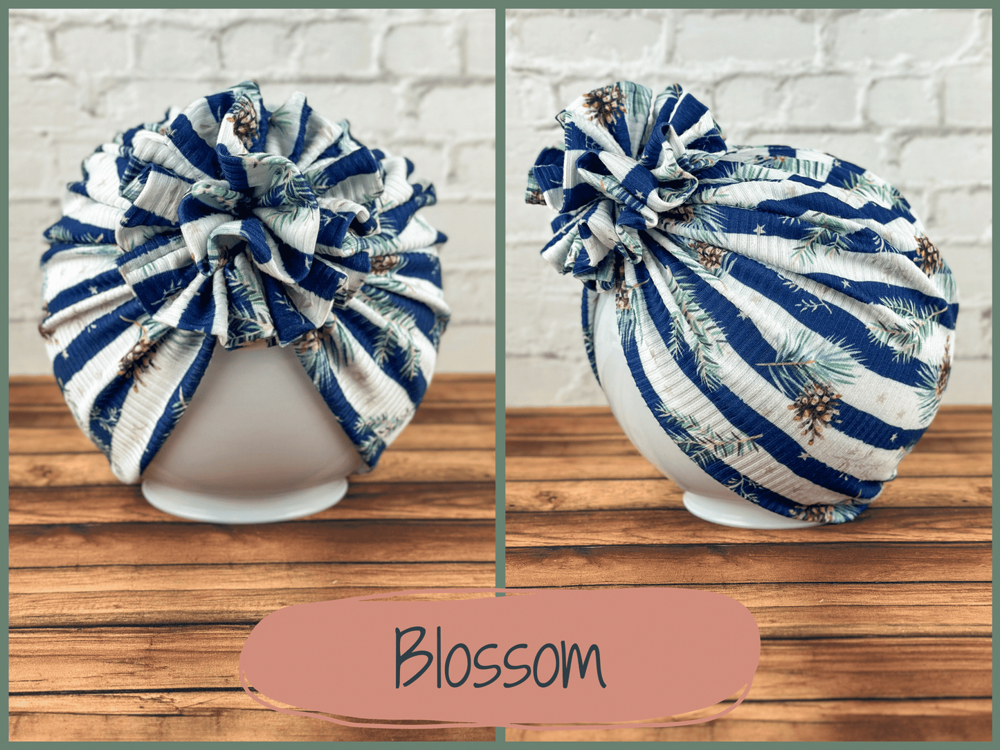Winter Pinecones Turban