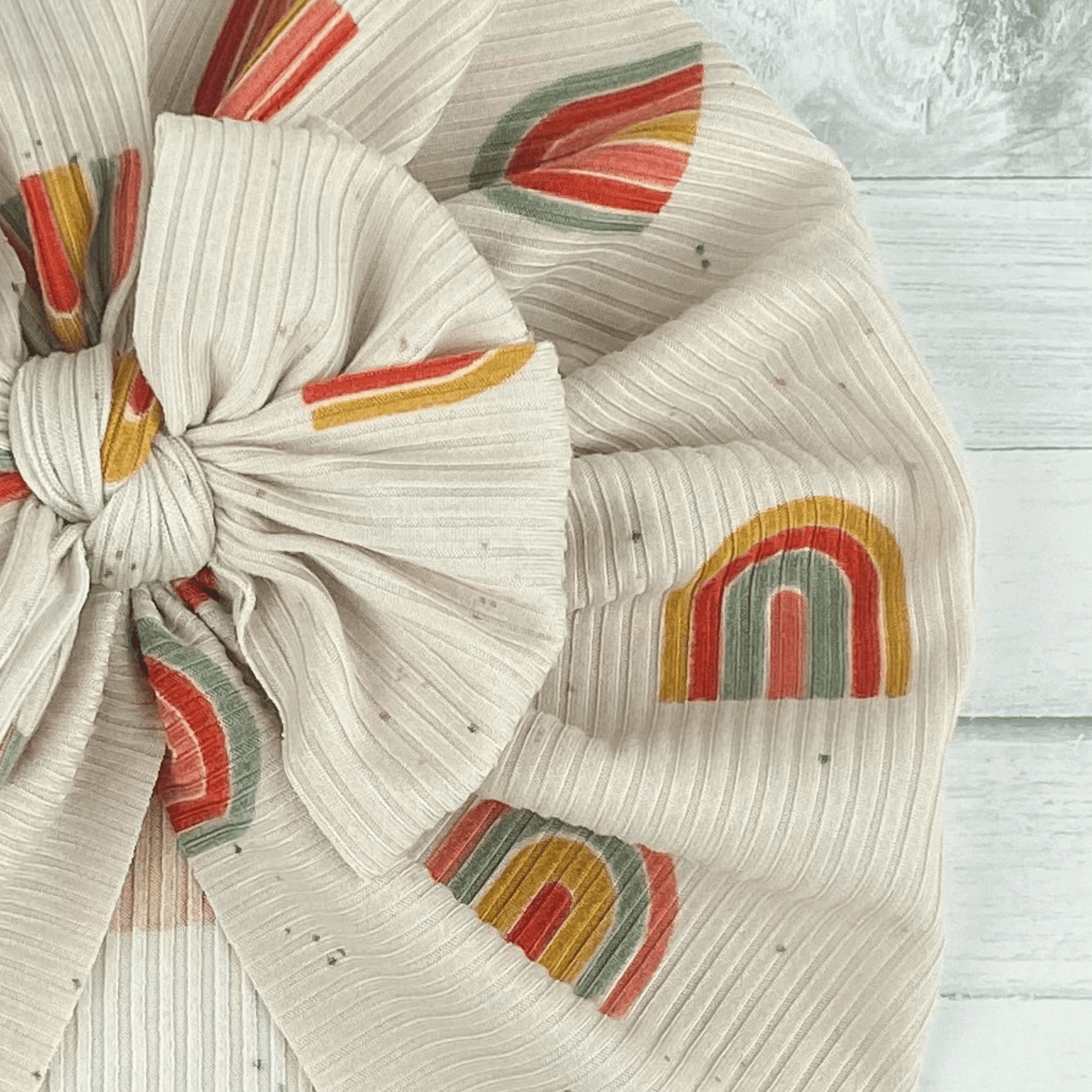 Ribbed Rainbows Turban