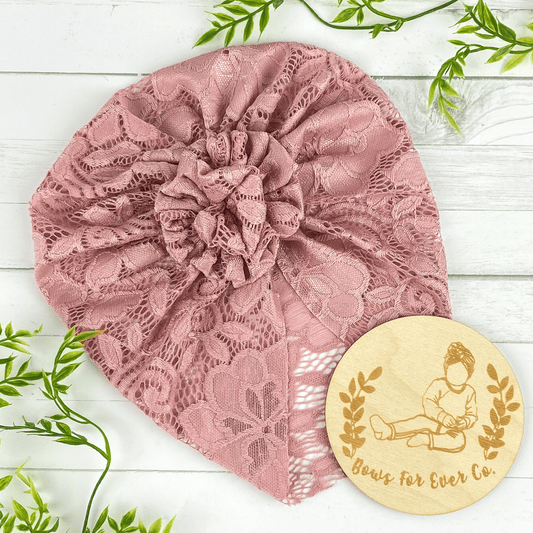 Pink Lace Turban