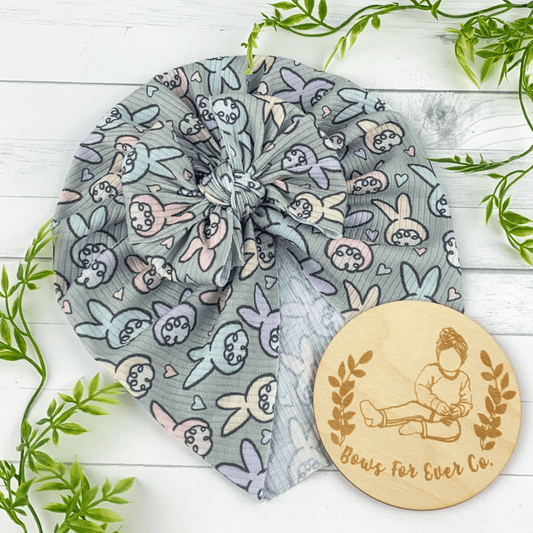 Ribbed Bunny Tails Turban