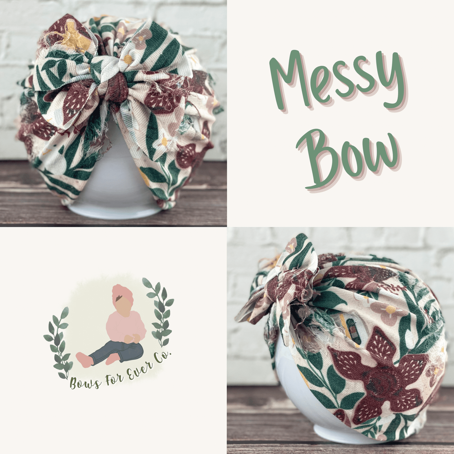 Distressed Demogorgan Floral Turban