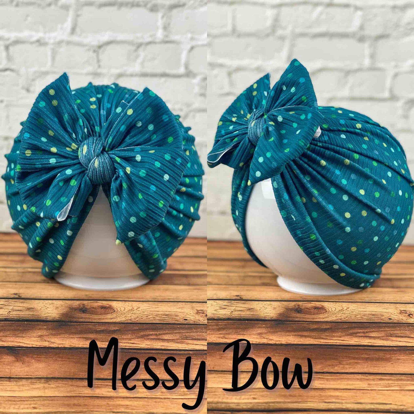 Ribbed Lucky Polka Dots Turban