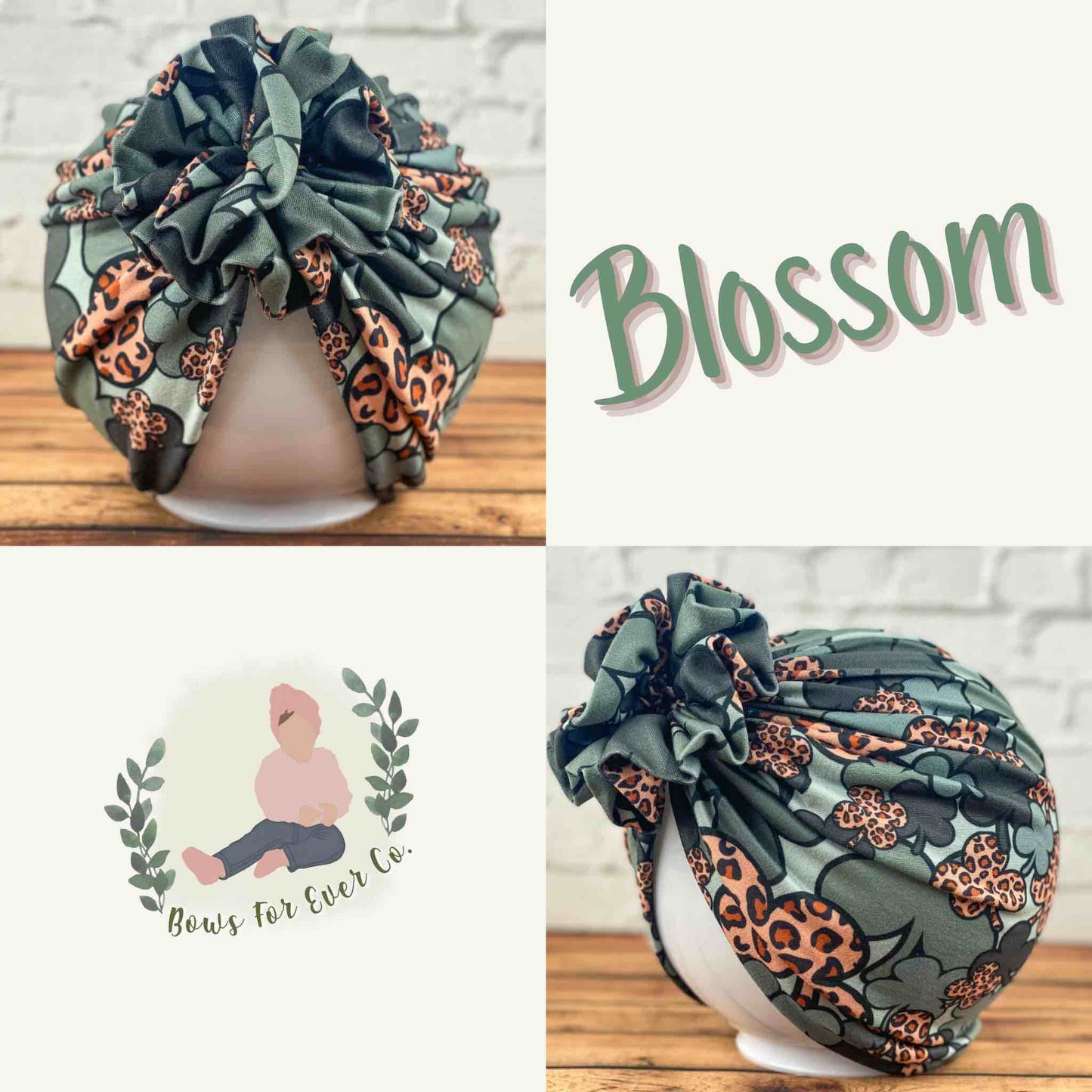 Cheetah Clovers Turban