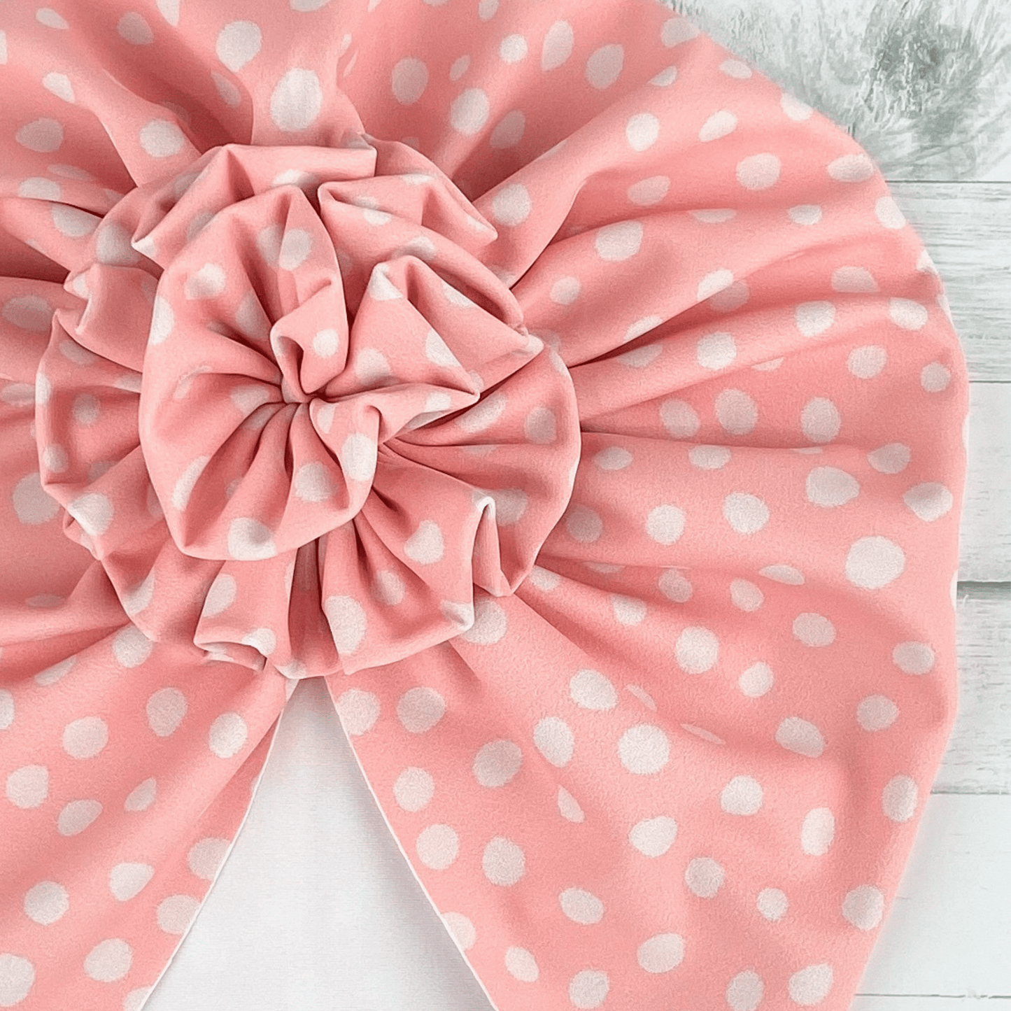 Pink Spots Swim Turban