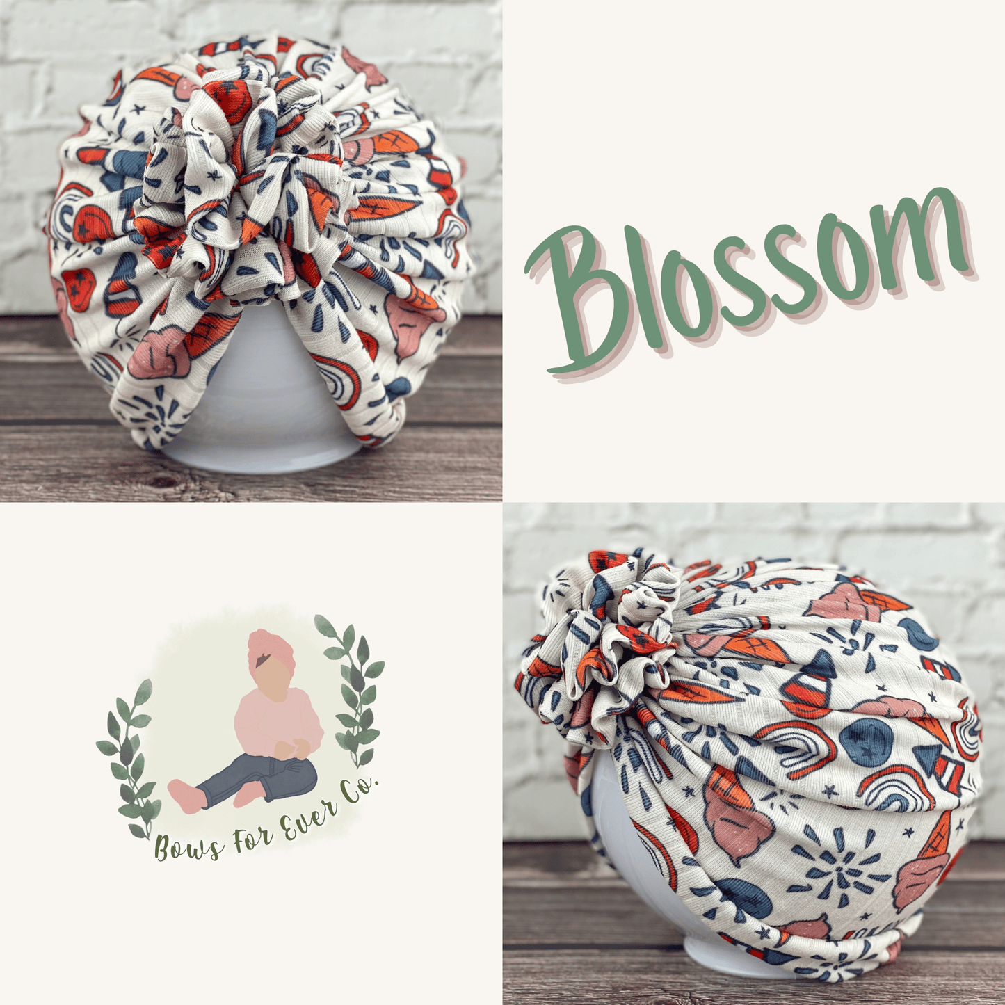 Ribbed Fireworks Turban