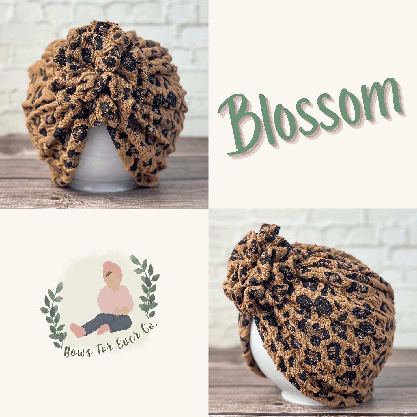 Brown Cheetah Turban