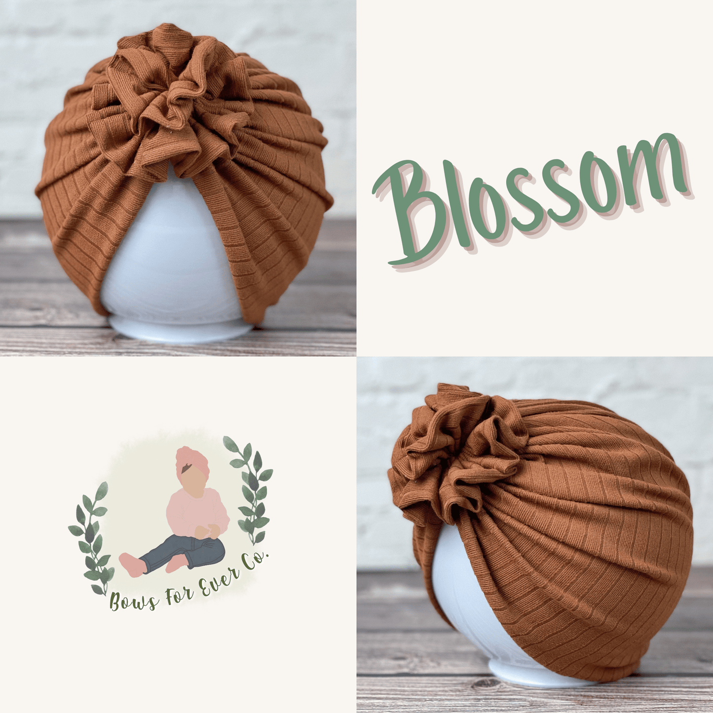 Ribbed Tobacco Turban