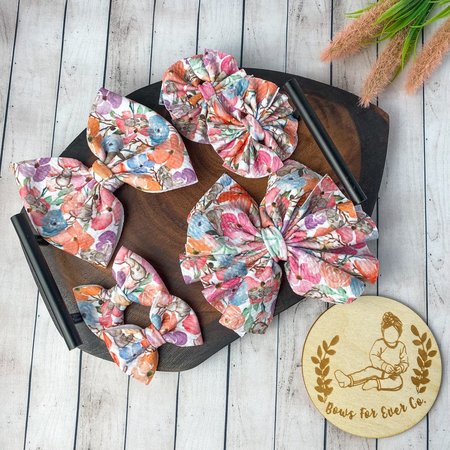 Bunny Floral Bow