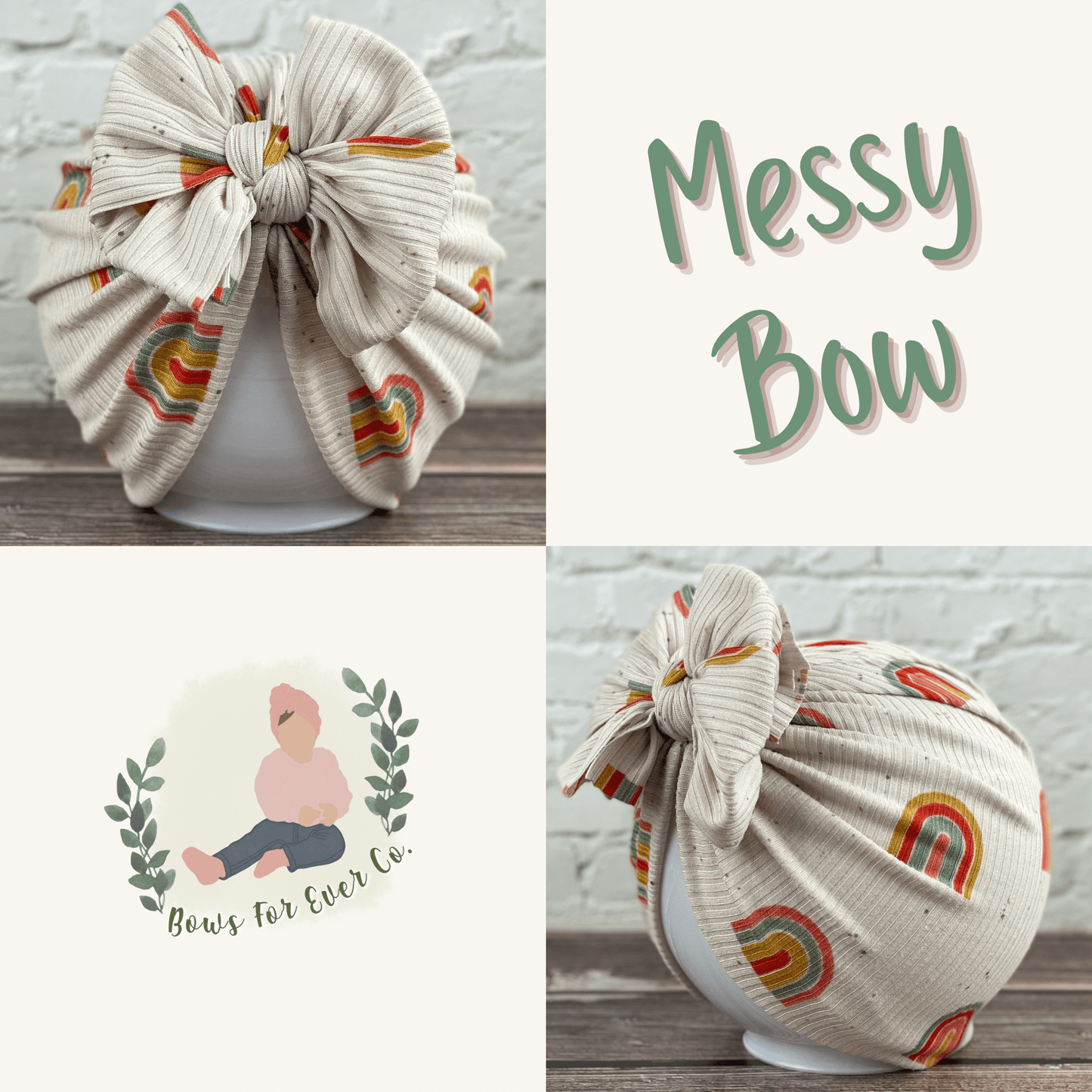 Ribbed Rainbows Turban