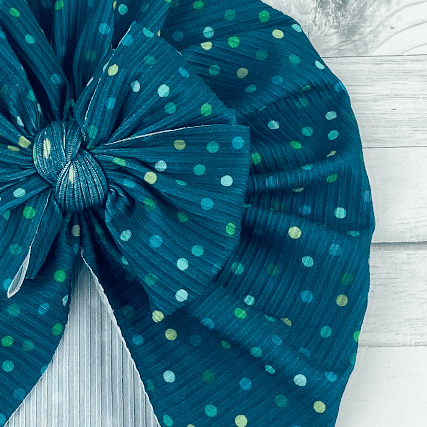 Ribbed Lucky Polka Dots Turban