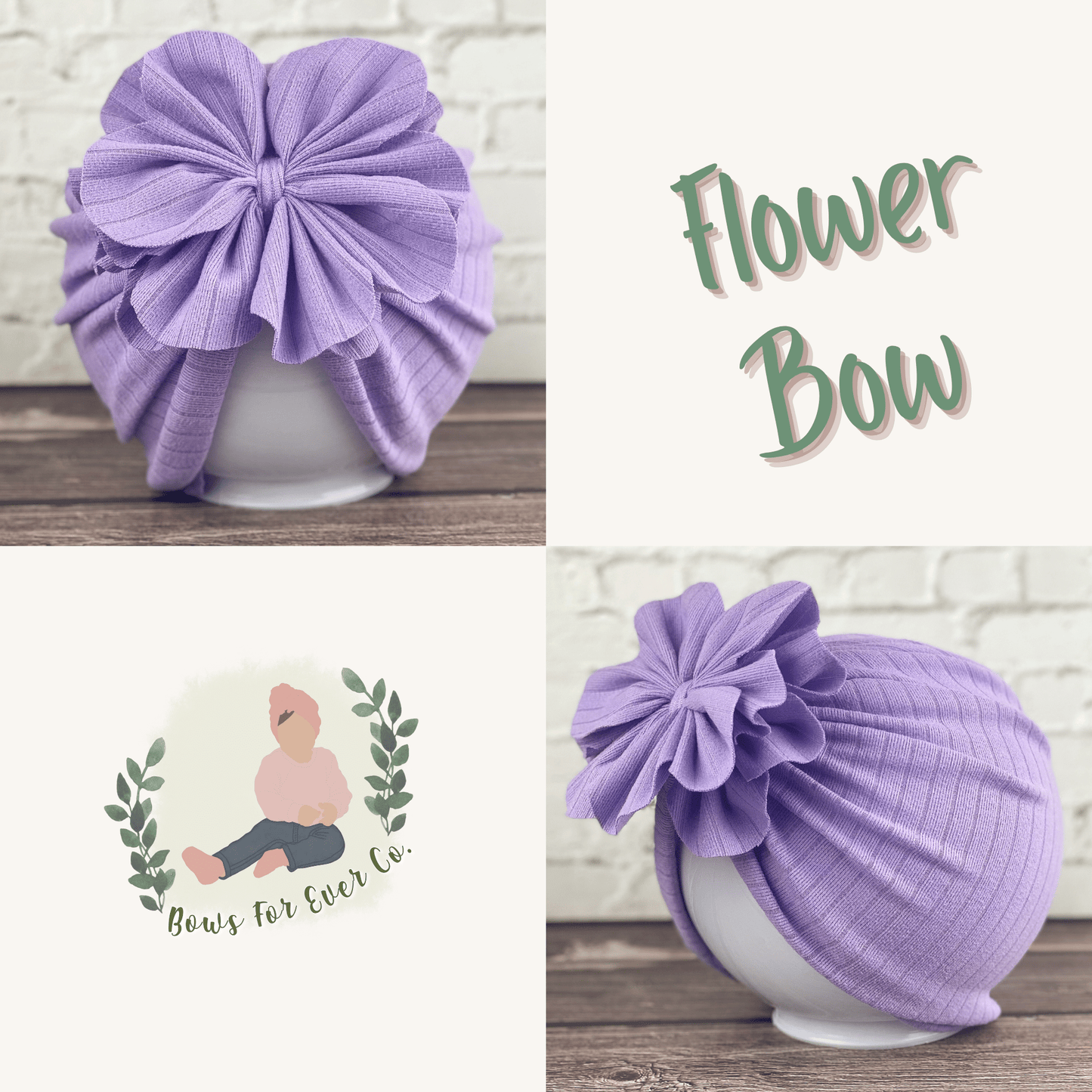 Ribbed Lilac Turban