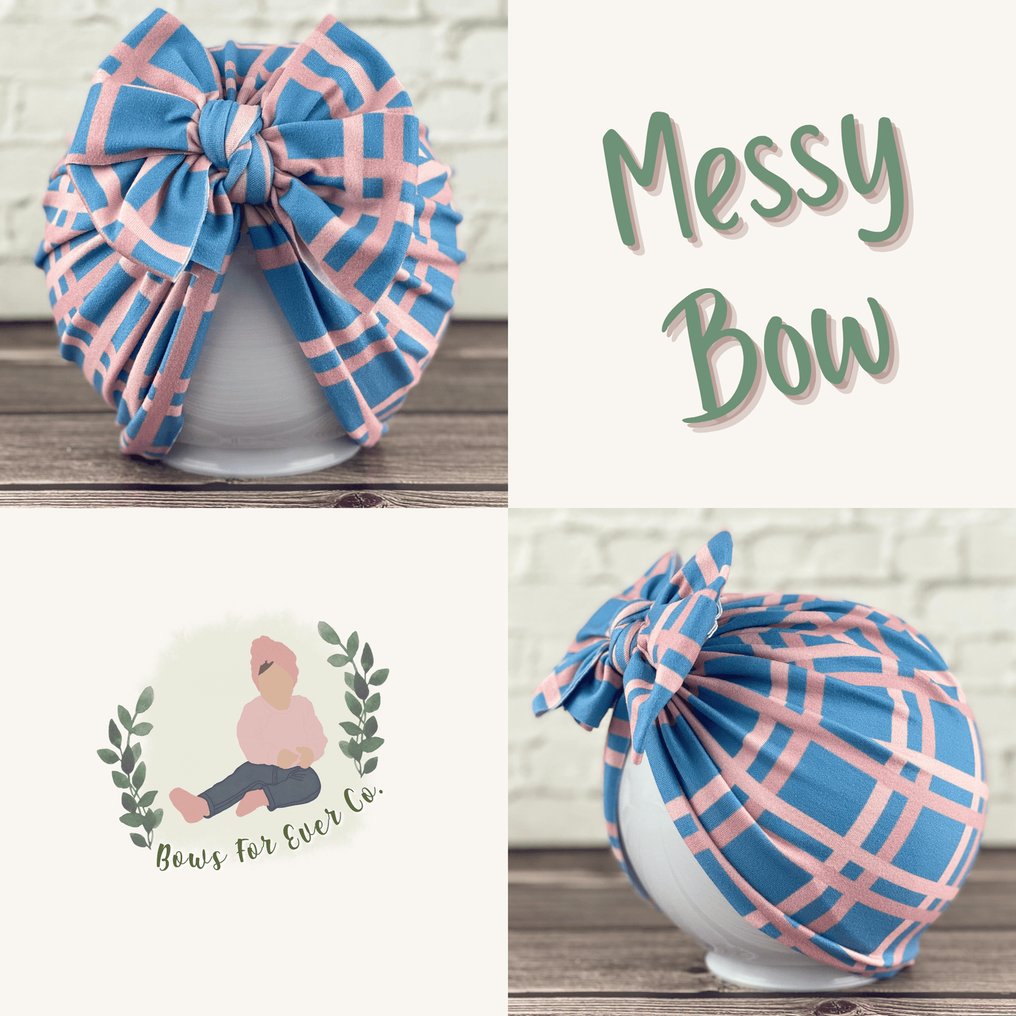 Spring Plaid Turban
