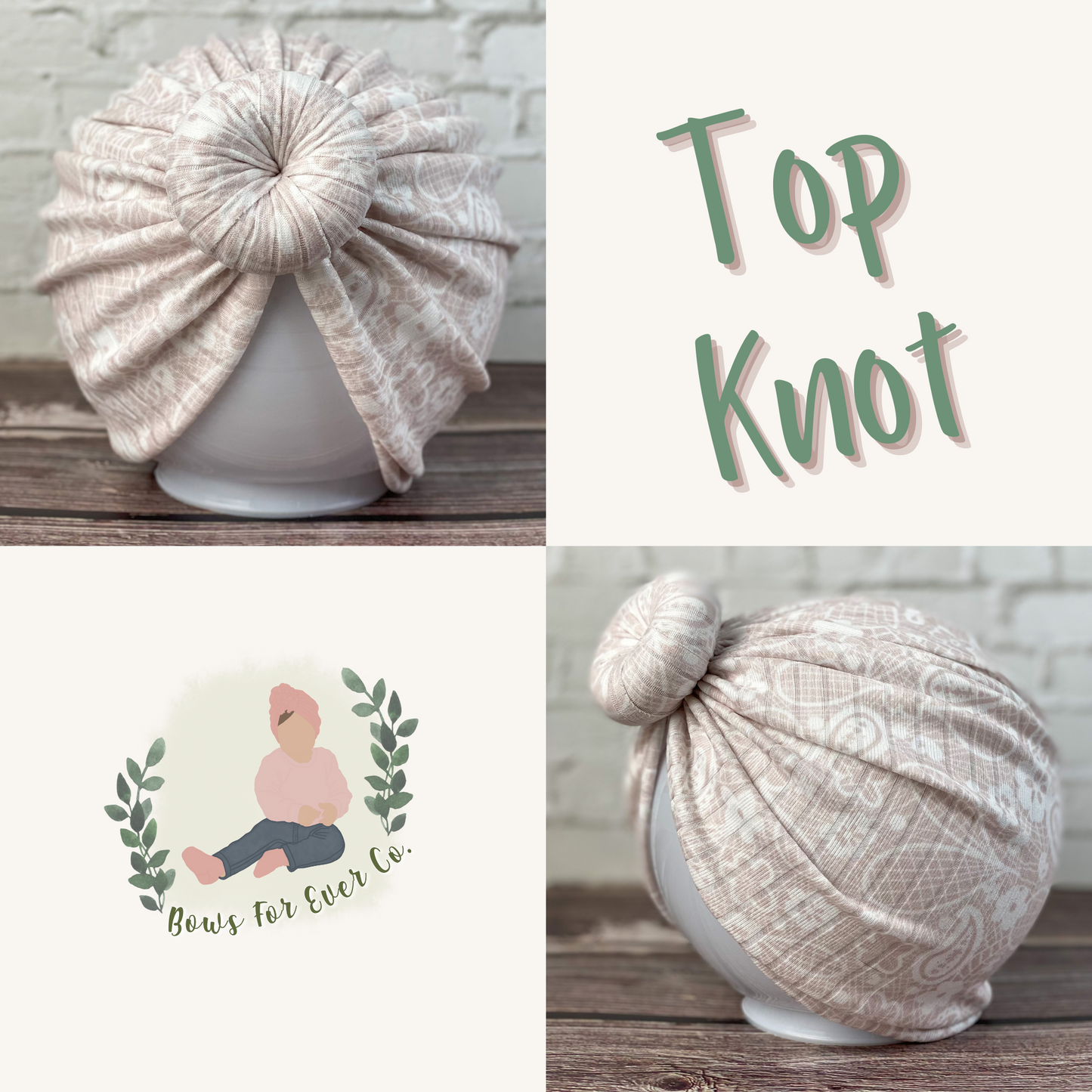 Ribbed Lace Turban