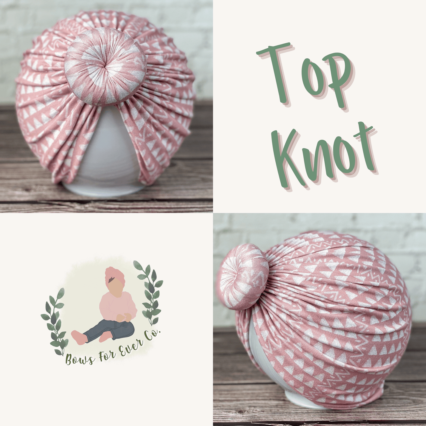 Pink Mudcloth Turban