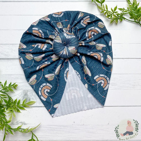 Ribbed Rainbow Butterflies Turban