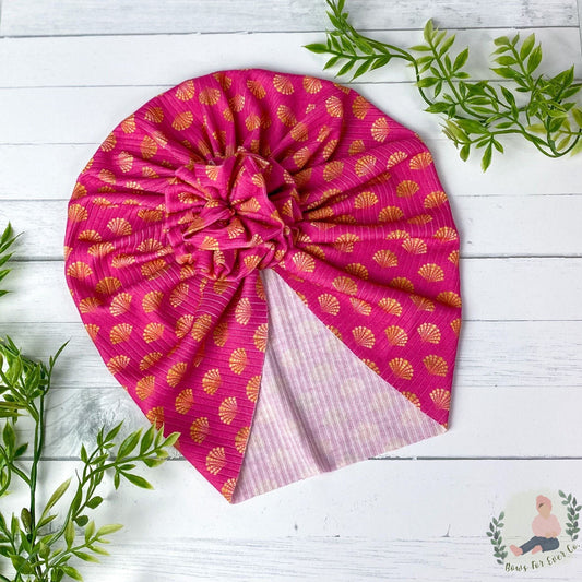 Ribbed Seashells Turban