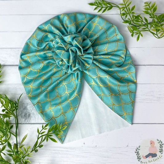 Mermaid Scales Turban