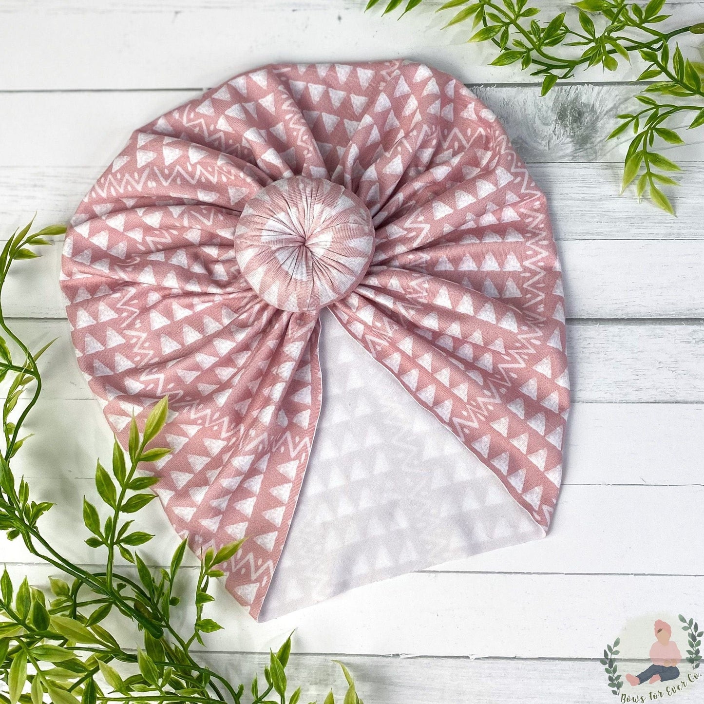 Pink Mudcloth Turban
