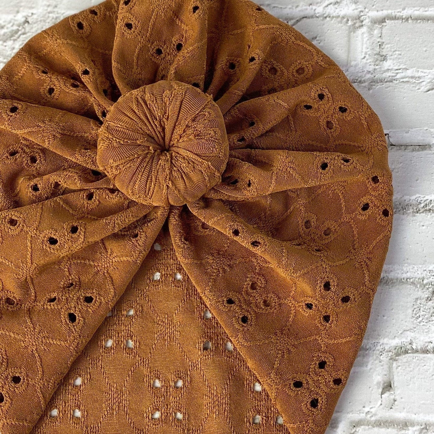 Caramel Eyelet Turban
