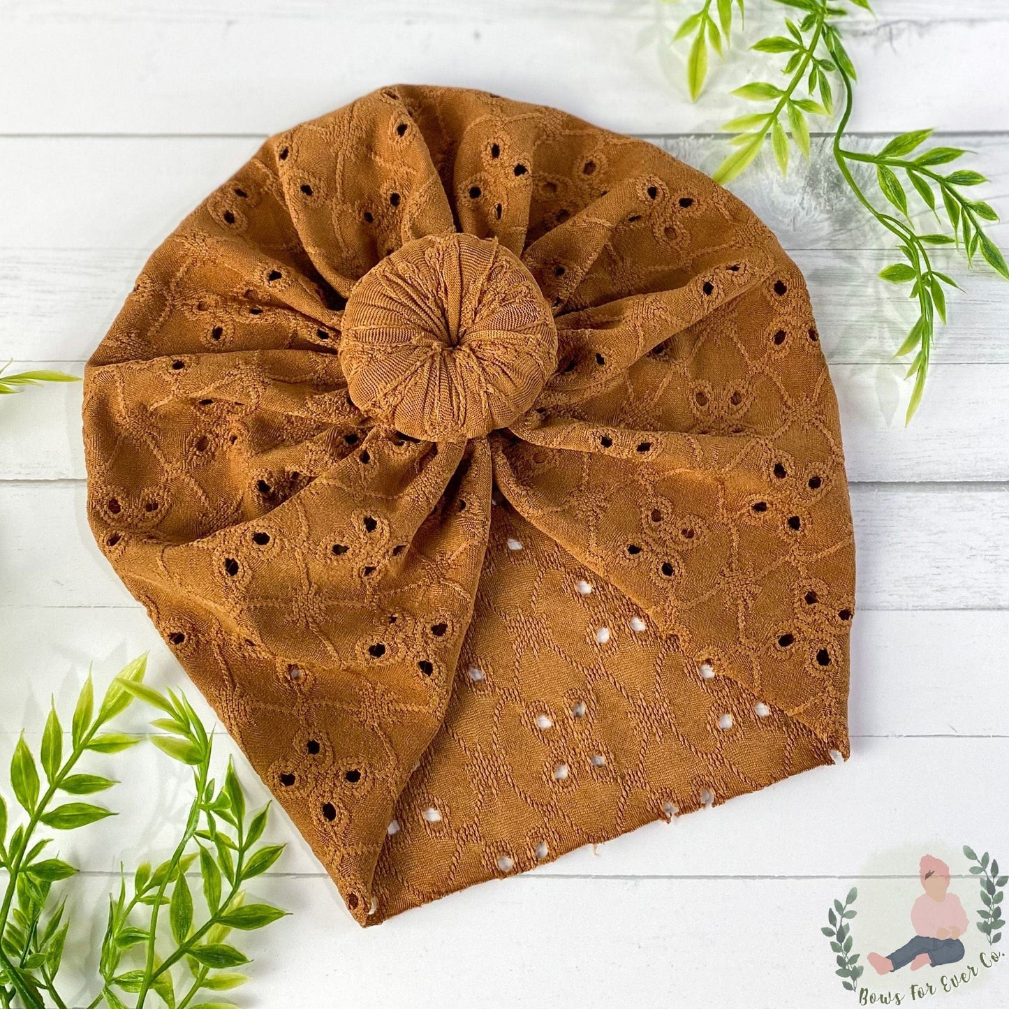 Caramel Eyelet Turban