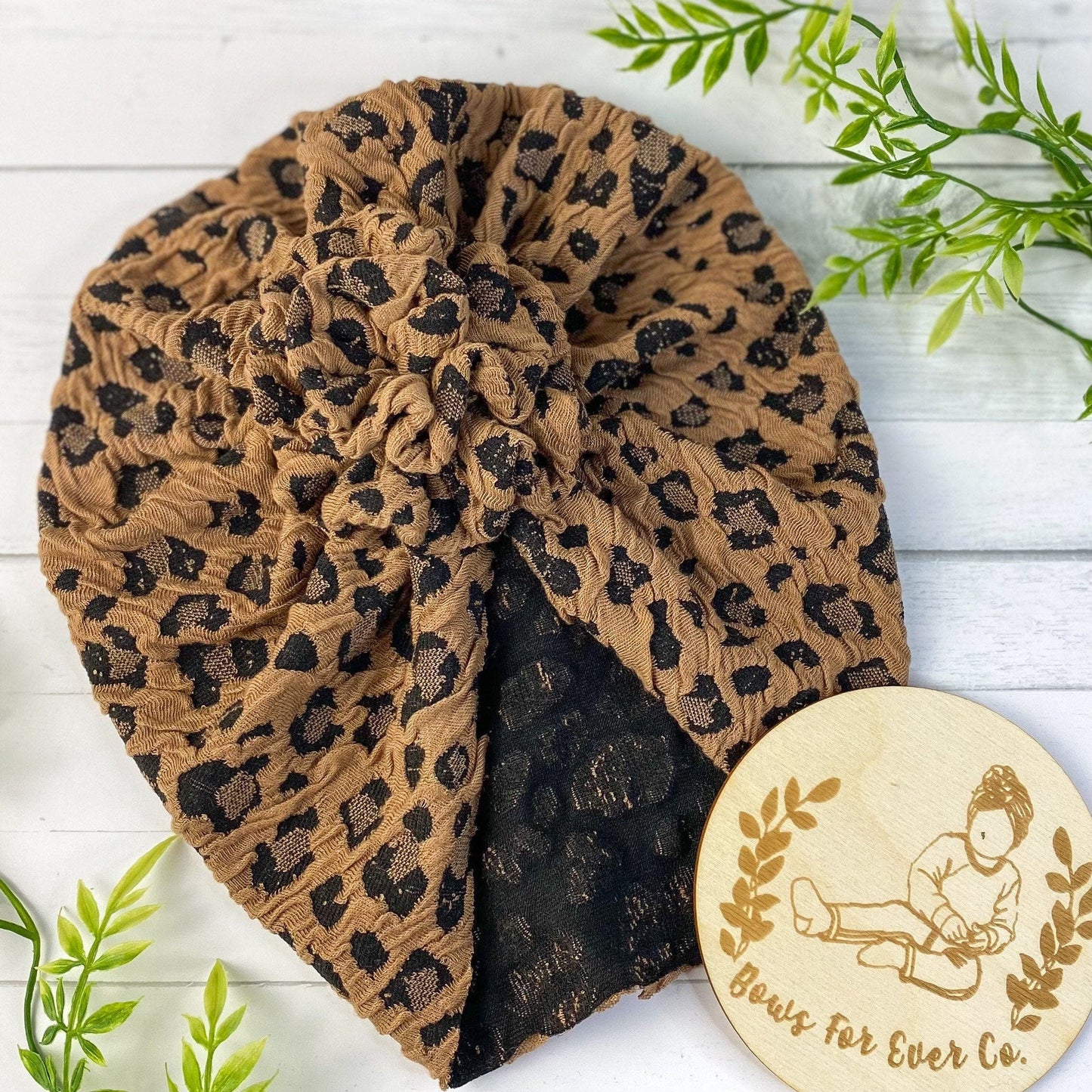 Brown Cheetah Turban