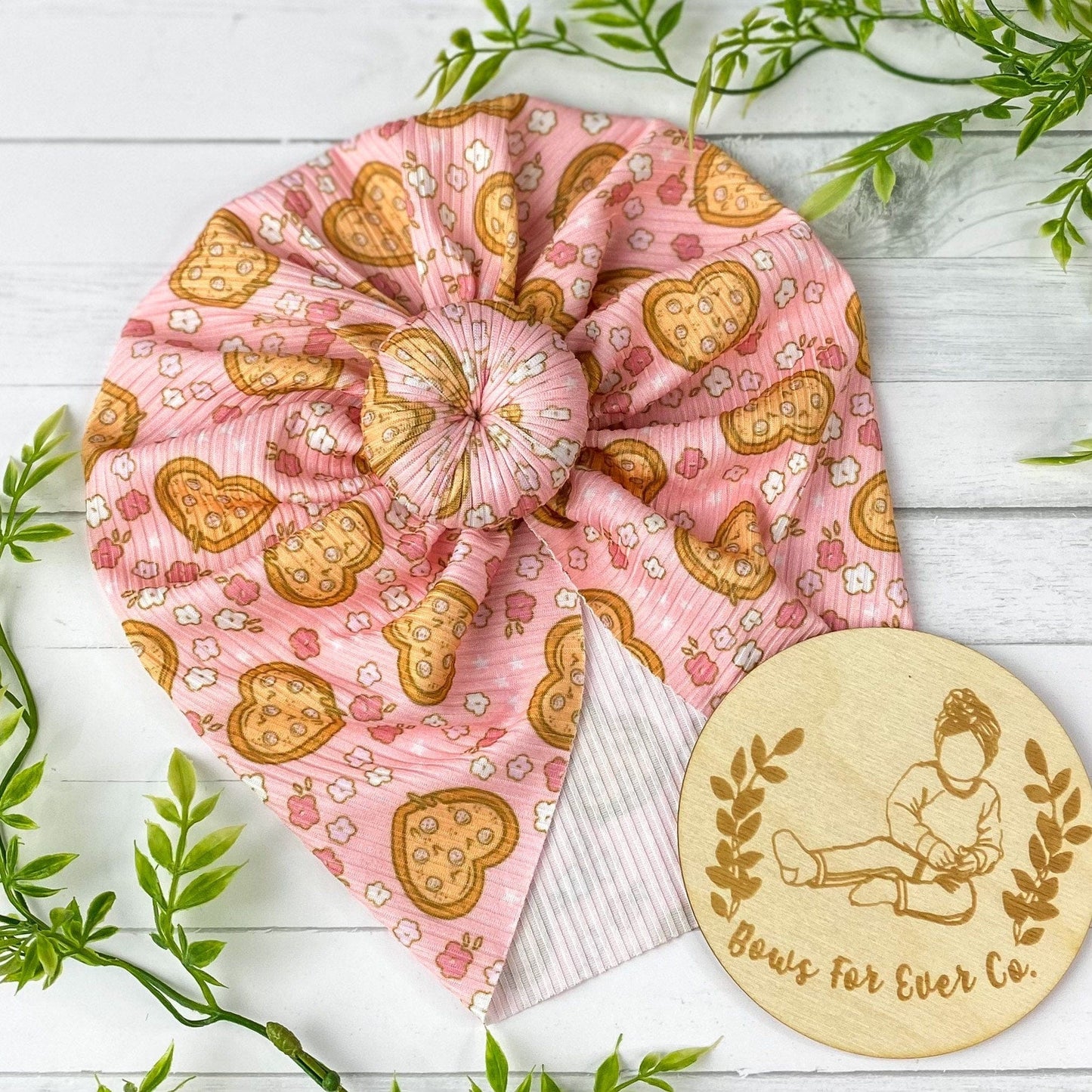 Ribbed Pizza My Heart Turban