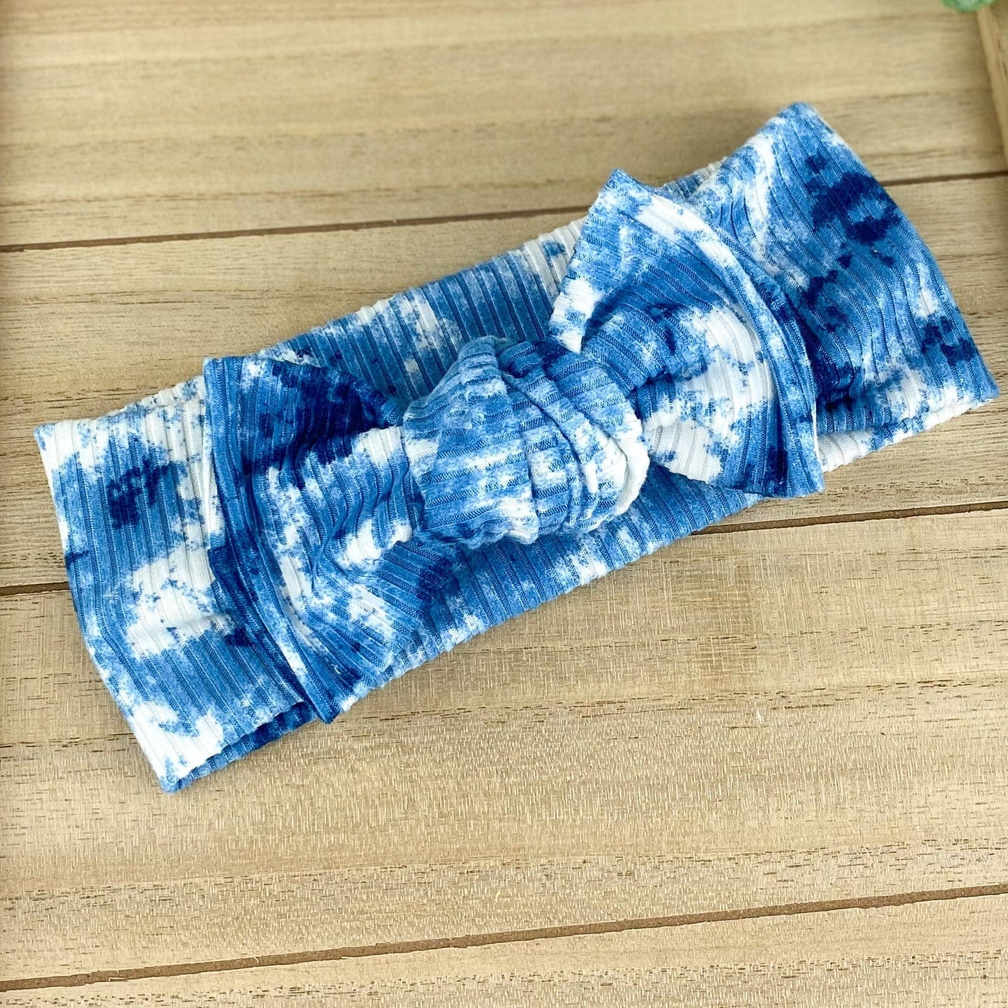 Ribbed Tie Dye Chunky Knot Headwraps