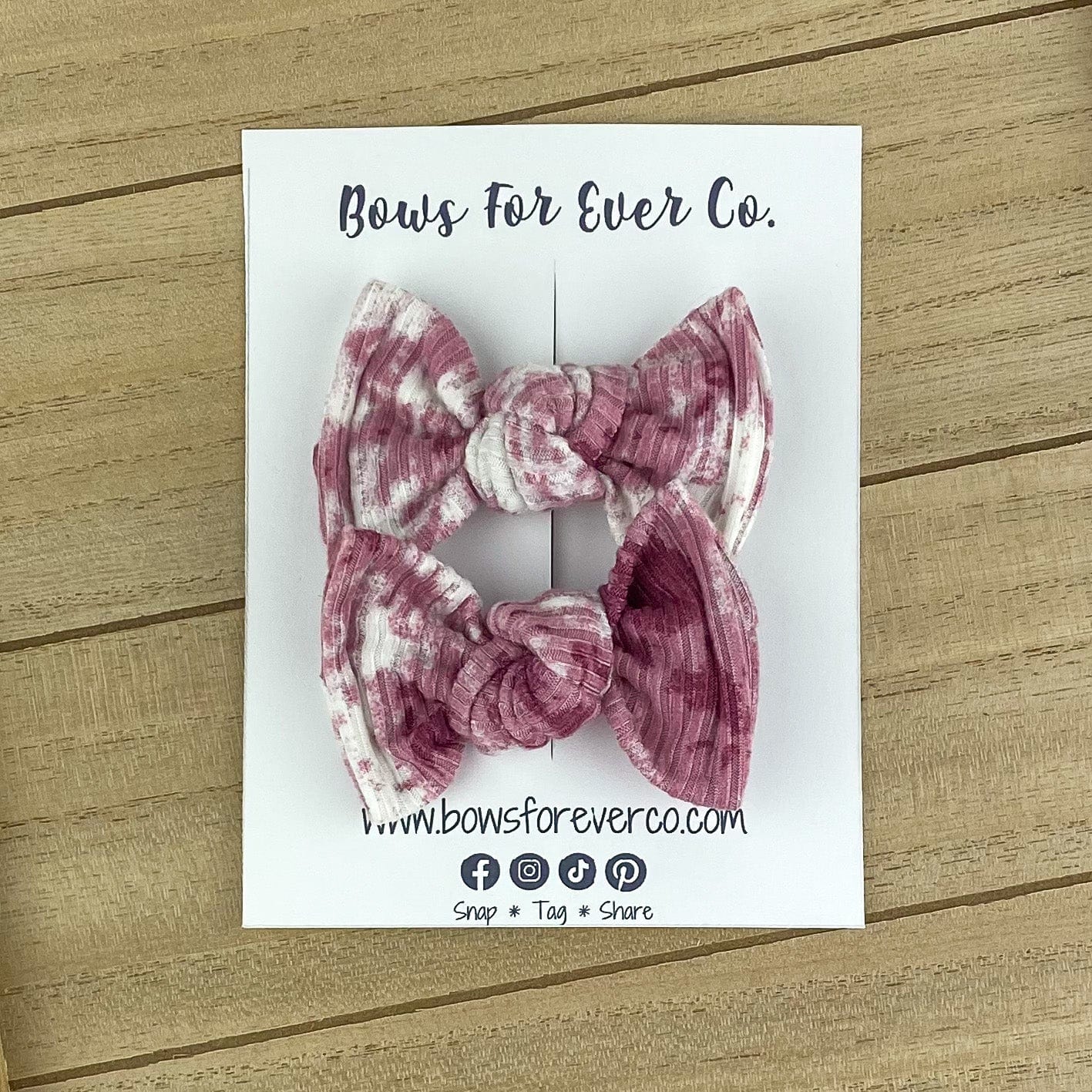 Ribbed Tie Dye Knot Piggies