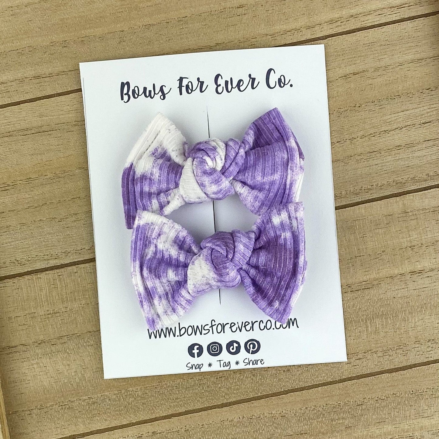Ribbed Tie Dye Knot Piggies