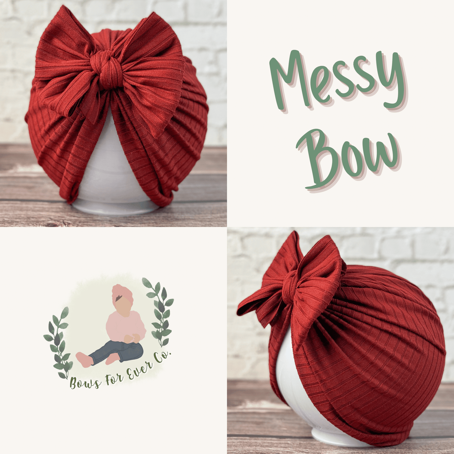 Ribbed Red Spice Turban