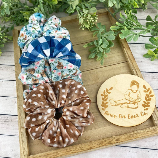 Woodland Velvet Scrunchie