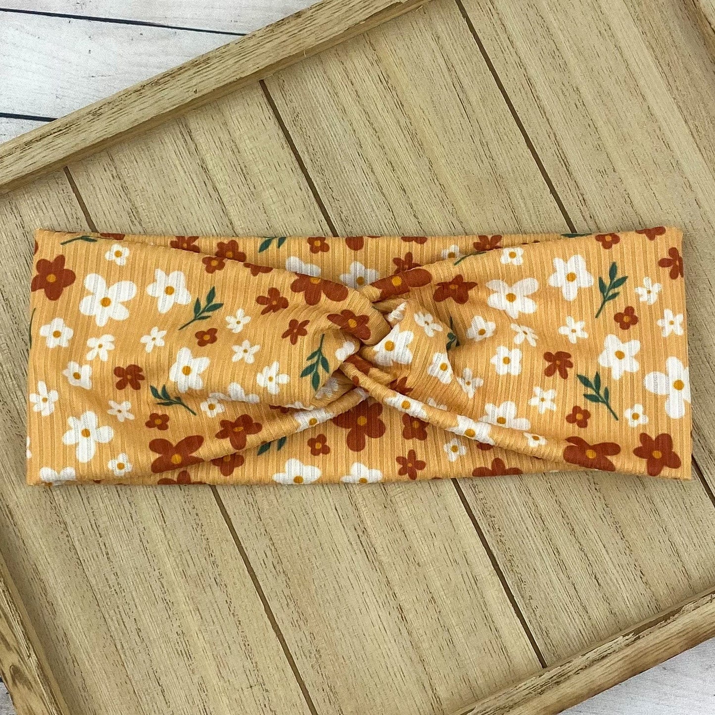Autumn Floral Twist Headwraps