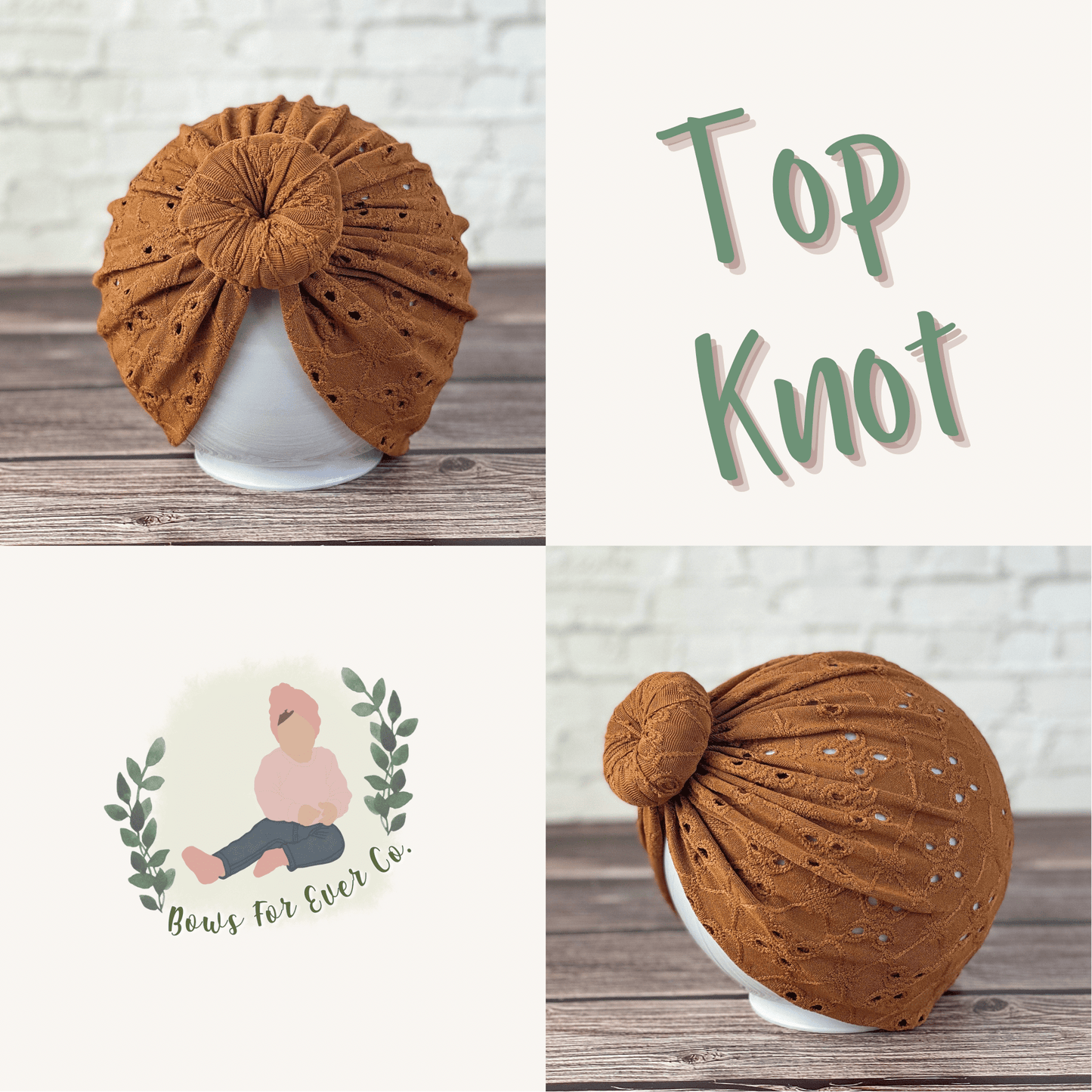 Caramel Eyelet Turban