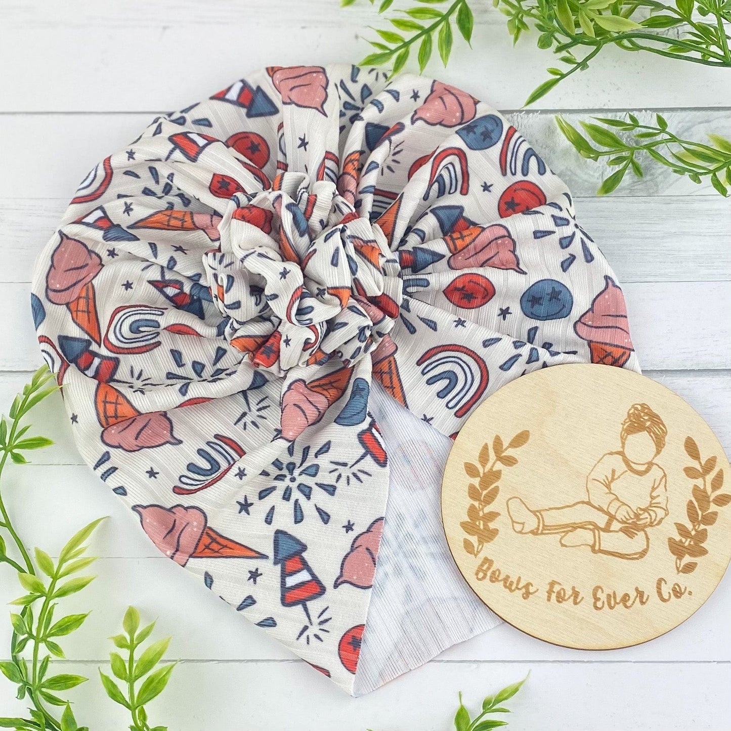 Ribbed Fireworks Turban
