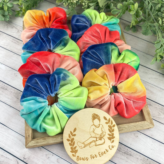 Tie Dye Velvet Scrunchie