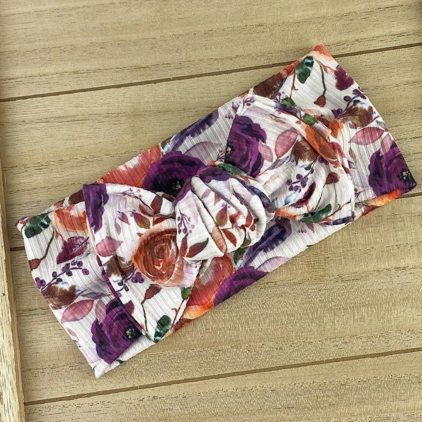 Autmun Floral Chunky Knot Headwraps
