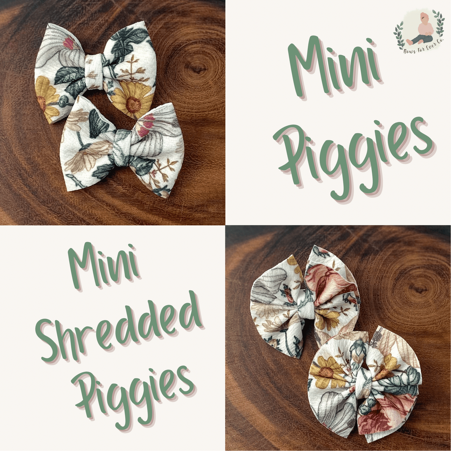 Vintage Floral Bow